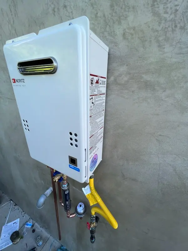 Tankless water heater installation for Blossvale homes